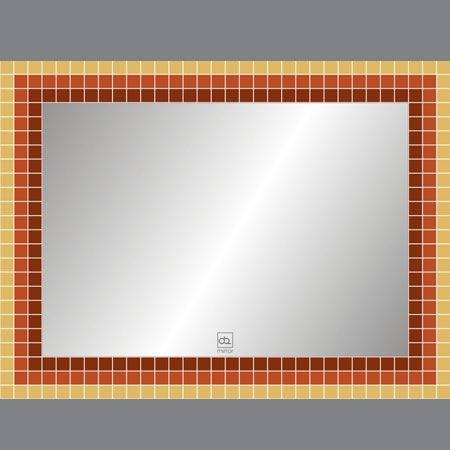 Gương phòng tắm thiết kế sơn màu kích thước 60×80 Đình Quốc DQ 91503P