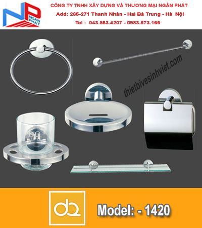 Phụ kiện phòng tắm – Bộ phụ kiện phòng tắm Đình Quốc DQ 1420