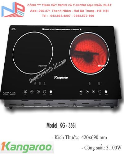 Bếp từ – hồng ngoại Kangaroo KG 356i