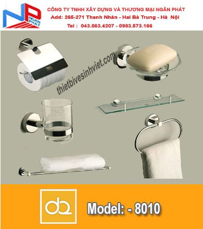 Phụ kiện phòng tắm – Bộ phụ kiện phòng tắm Đình Quốc DQ 8010