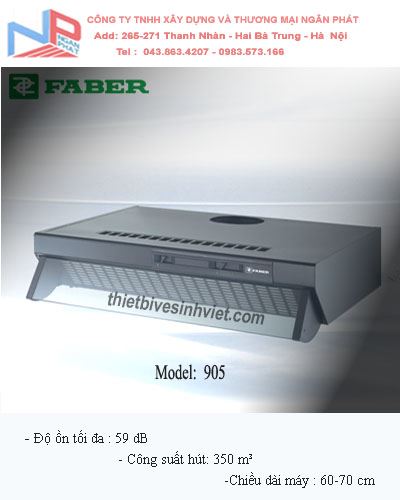 Máy hút khói khử mùi Faber 905