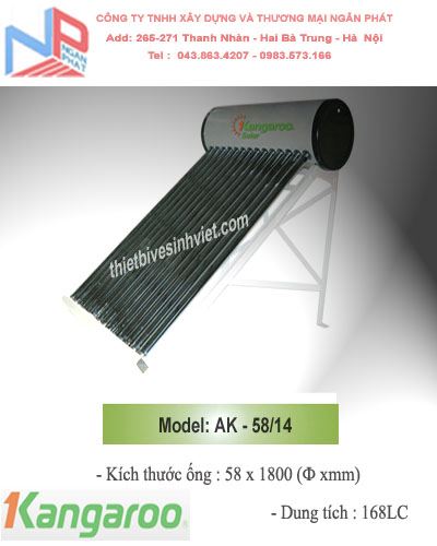 Máy nước nóng năng lượng mặt trời Kangaroo AK 58/14