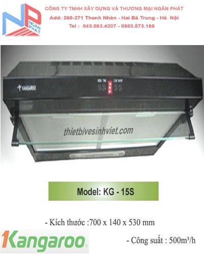 Máy hút mùi Kangaroo KG 15S
