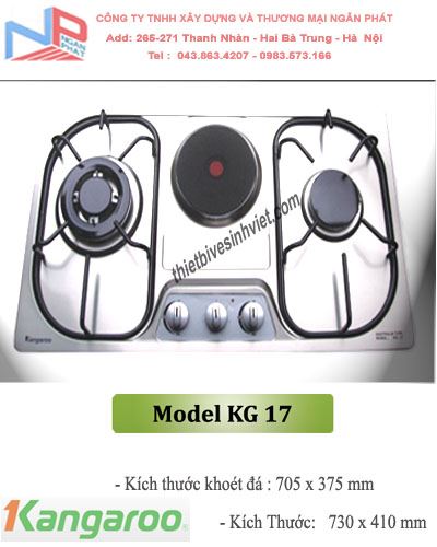 Bếp gas âm Kangaroo KG 17