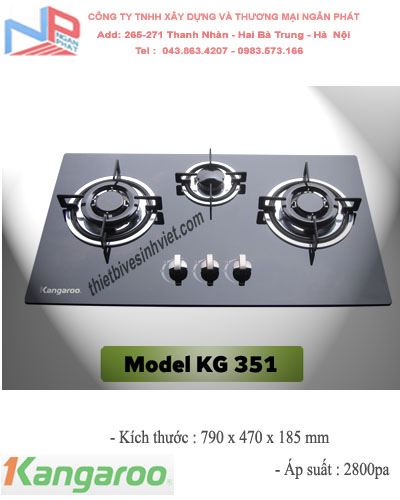 Bếp gas âm Kangaroo KG 351