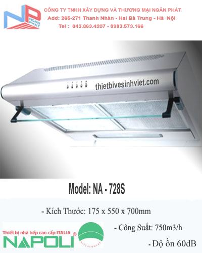 Máy hút khử mùi NAPOLI CA-728S