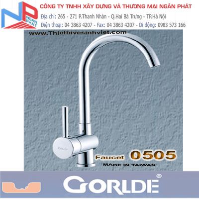 Vòi bếp gắn chậu nóng lạnh Gorlde 0505