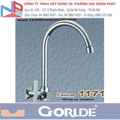 Vòi bếp gắn tường nước lạnh Gorlde 1171