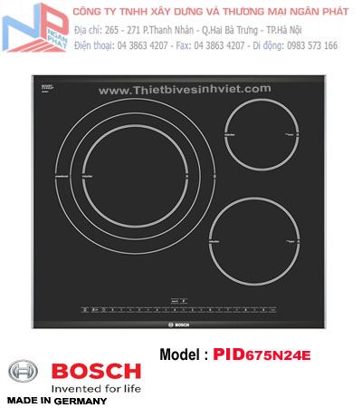 Bếp điện từ Ceramic 03 mặt bếp nấu nhập khẩu nguyên chiếc từ CHLB Đức Bosch PID675N24E
