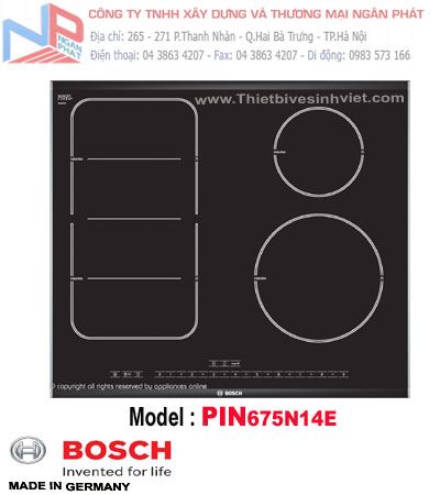 Bếp điện từ Ceramic 05 mặt bếp nấu nhập khẩu nguyên chiếc từ CHLB Đức Bosch PIN675N14E
