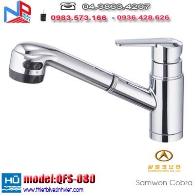 Vòi  bếp rửa bát nóng lạnh, cắm chậu nhập khẩu Hàn Quốc Samwon QFS-080