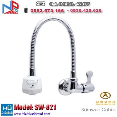 Vòi bếp cắm tường nhập khẩu Hàn Quốc Samwon SW-821