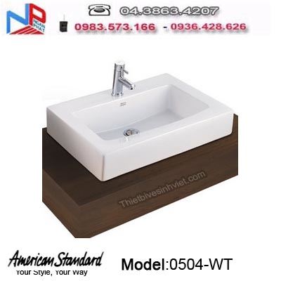 Chậu rửa Lavabo Americanstandard 0504-WT