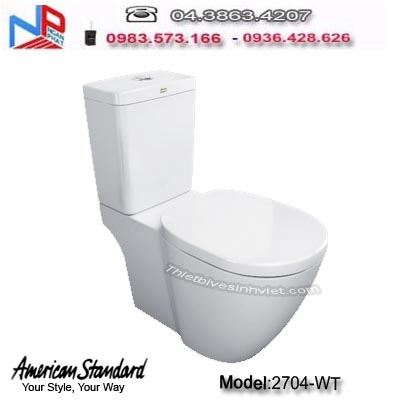 Bồn cầu 2 khối American Standard 2704-WT