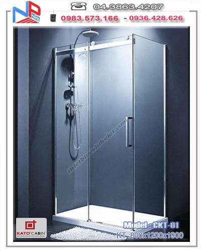 Vách kính tắm KATO CHARMING CKT-01 (800x1200x1900)