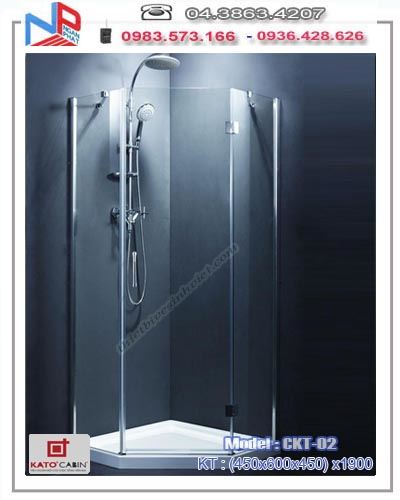 Vách kính tắm KATO CHARMING CKT-02( (450x600x450)  x1900)