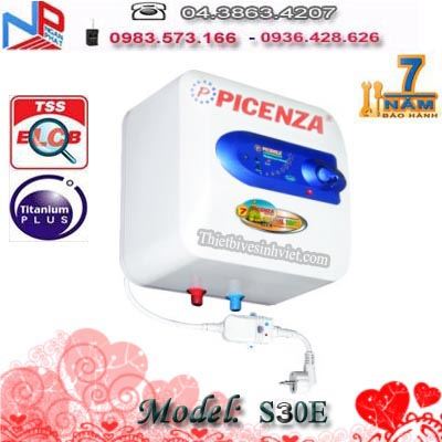 Bình nóng lạnh Picenza S30.E Titanium (Titanium chống giật)