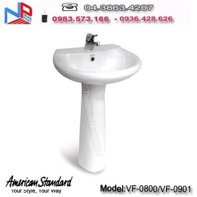 Chậu rửa + chân Lavabo Americanstandard VF-0800/ VF-0901