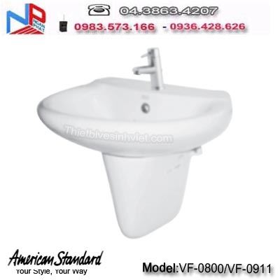 Chậu rửa + chân Lavabo Americanstandard VF-0800/ VF-0911