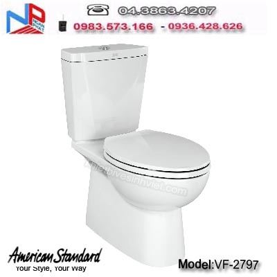 Bồn cầu 2 khối American Standard VF-2797