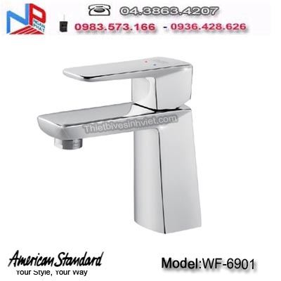 Vòi lavabo 01 chân nóng lạnh  Americanstandard WF-6901
