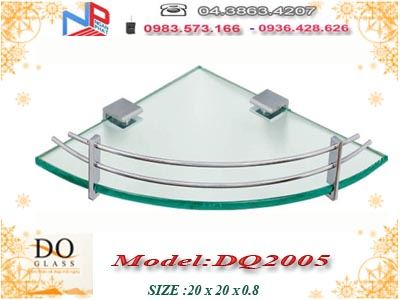 Phụ kiện phòng tắm – Kệ kính góc Đình Quốc DQ2005