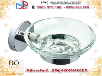 Phụ kiện phòng tắm – Kệ đựng xà phòng inox kính cường lực Đình Quốc DQ8000B