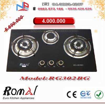 Bếp gas âm Romal RG-302BG
