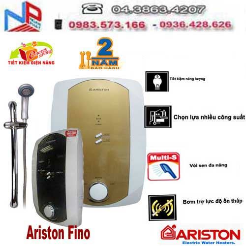 Bình nóng lạnh trực tiếp Ariston Fino (Có màu Không bơm)