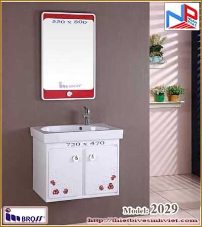 Bộ tủ chậu PVC cao cấp BROSS 2029