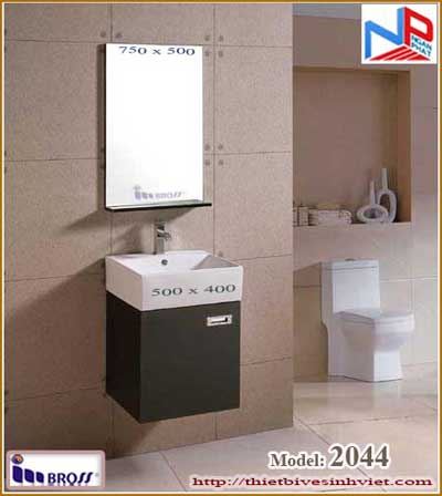 Bộ tủ chậu PVC cao cấp BROSS 2044