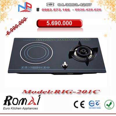 Bếp gas + từ  Romal RIG-201C