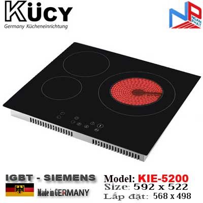 Bếp hỗn hợp 02 Điện-01 Từ Kucy IGBT-SIEMENS Germany KIE-5200