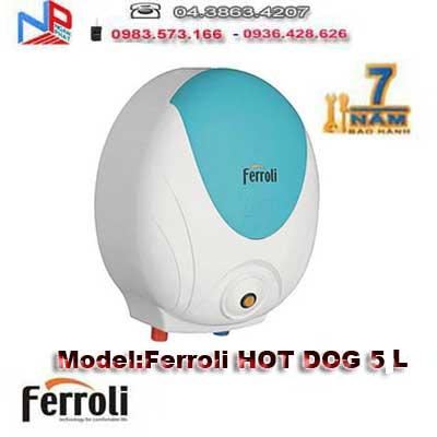 Bình nóng lạnh Ferroli HOT DOG 5,0 L( Titanium Nóng nhanh)
