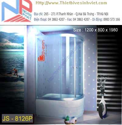 Cabin tắm vách kính GOVERN JS-8126P (Đế ngọc trai)