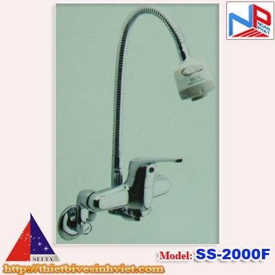 Vòi rửa bát Selta nóng lạnh cắm tường SS-2000F
