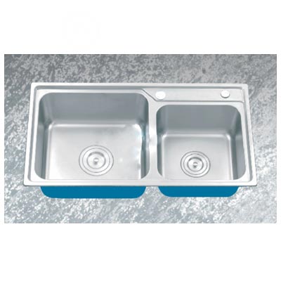Chậu rửa bát 2 hố Gorlde GD930 liền khối