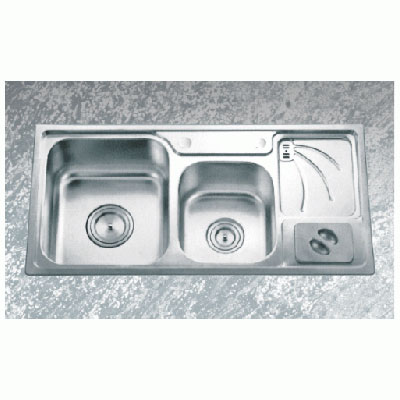 Chậu rửa bát 2 hố Gorlde GD951 co ban