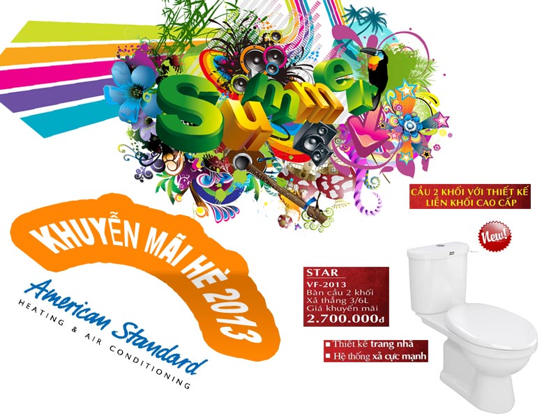 Khuyến mãi mùa hè 2013 American Standard