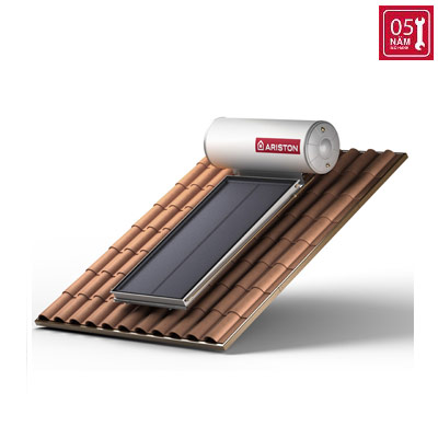 Máy nước nóng năng lượng mặt trời Ariston tấm phẳng đơn 200L mái nghiêng