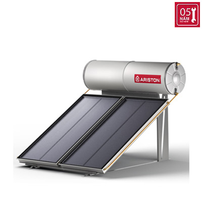 Máy nước nóng năng lượng mặt trời Ariston tấm phẳng đôi 200L mái bằng