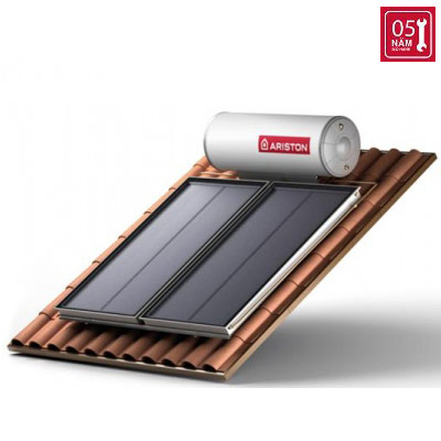 Máy nước nóng năng lượng mặt trời Ariston tấm phẳng đôi 200L mái nghiêng