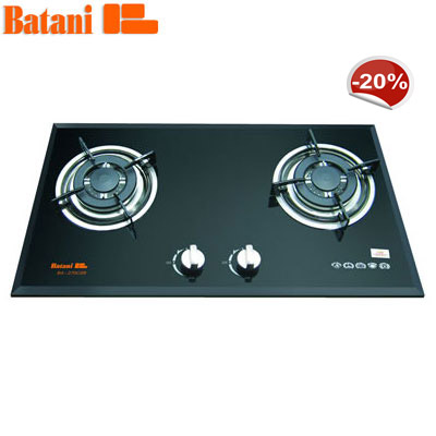 Bếp gas âm Batani BA-270CSB (2 lò nấu  Khay tròn)