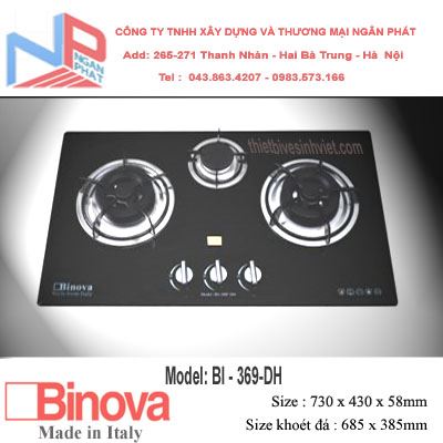 Bếp gas âm Binova BI-369-DH