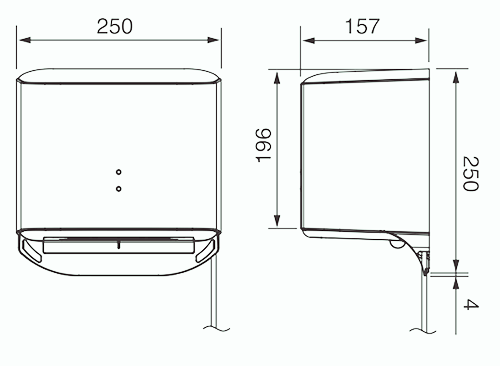 Bản vẽ kỹ thuật máy sấy khô tay Panasonic FJ-T09B3
