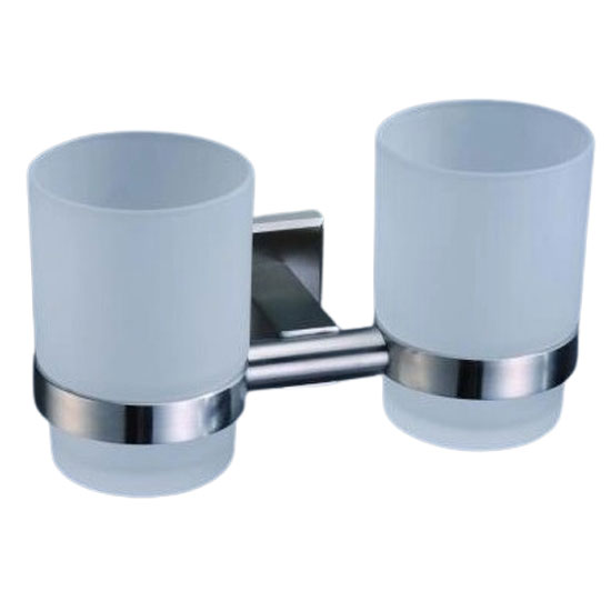 Kệ đựng cốc đôi CleanMax 53011 Inox (Mờ)
