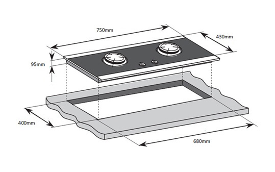 Bếp hỗn hợp điện từ Romal RIE–11C Bếp hỗn hợp điện từ Romal RIE–11C