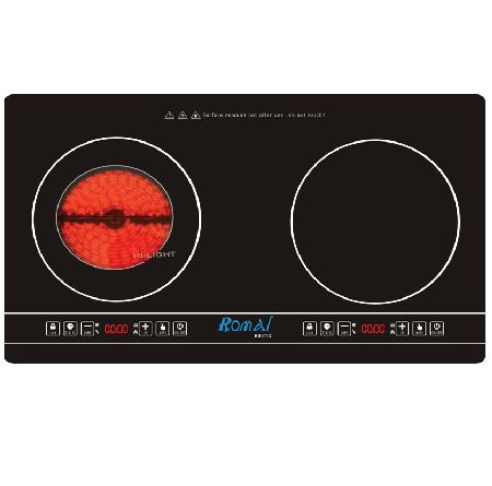 Bếp hỗn hợp điện từ Romal RIE–11C Bếp hỗn hợp điện từ Romal RIE–11C
