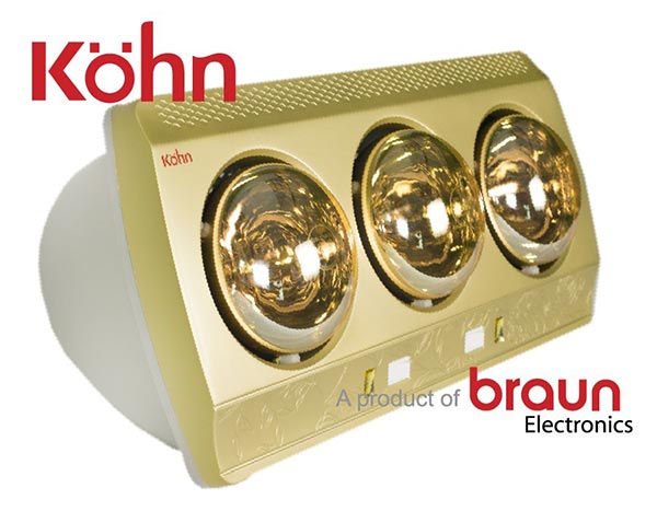 Đèn sưởi nhà tắm Braun Kohn KP03G