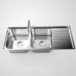 Chậu rửa bát liền khối Sơn Hà S105 Premium (inox 304)